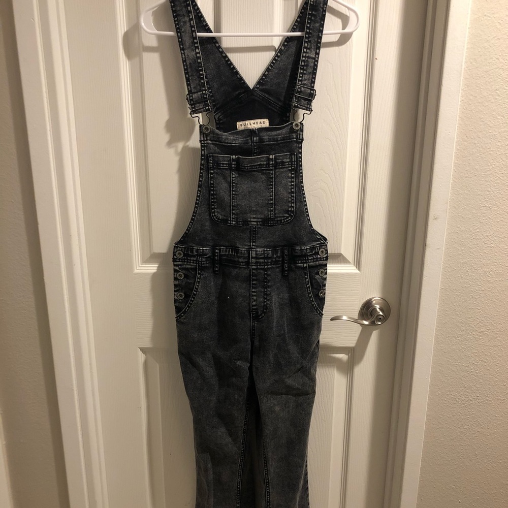 Urban Outfitters black jean overalls